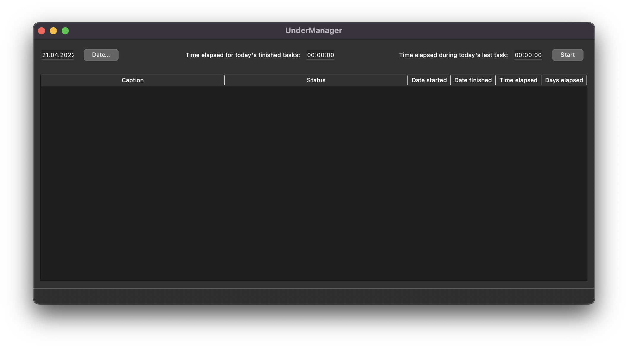 UnderManager Dark Theme